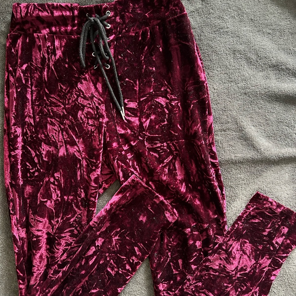 SHEIN Velour Joggers
